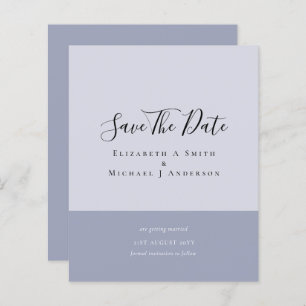 Modern Typography Save The Dates BUDGET