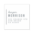 Modern Typography Script Name & Return Address