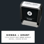 Modern Typography Self Inking Return Address Stamp<br><div class="desc">Return address self inking stamp. Easily stamp the front left or back flap of envelopes,  luggage tags and more. Perfect for life events and everyday mail. Kimberly Brett.</div>