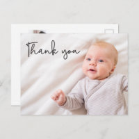 Modern typography Thank you Custom Baby Photos