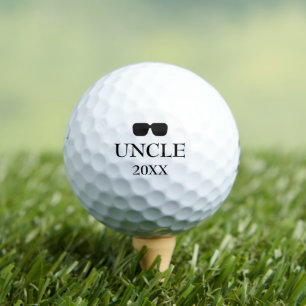 Modern Typography UNCLE Established  Golf Balls