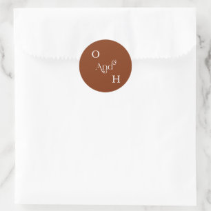  Modern Typography Wedding Envelope Seals