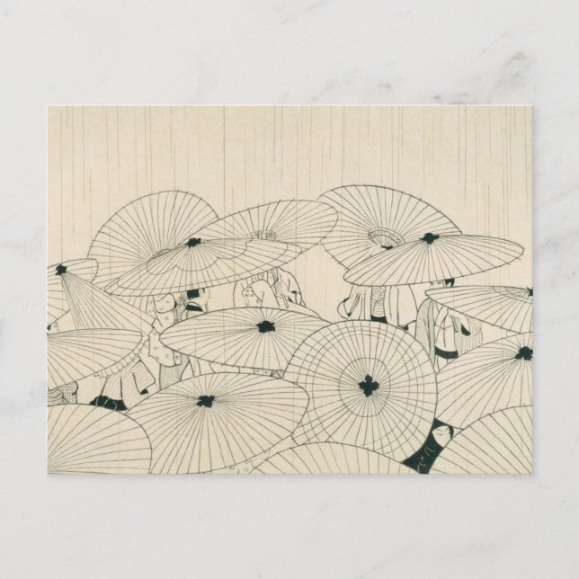 Modern Ukiyoe by Komura Settai Postcard (Front)