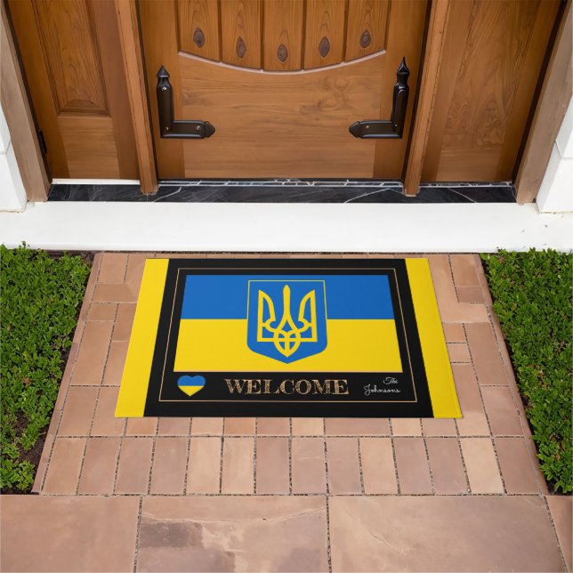 Modern Ukraine, Ukrainian Flag mats /sport Welcome (Outdoor)