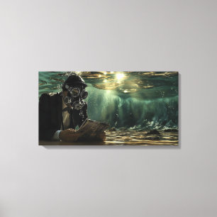 Modern Underwater news Canvas Print