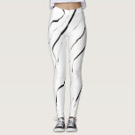 Modern Unique Black White Marble Pattern Leggings<br><div class="desc">This modern and trendy pattern is perfect for any stylish man or woman. It features a contemporary and cool intricated lined marble pattern in black and white. It's elegant, simple, sleek, and unique. ***IMPORTANT DESIGN NOTE: For any custom design request such as matching product requests, colour changes, placement changes, or...</div>