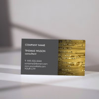 Modern Unique Grey Golden Circuit Board Consultant