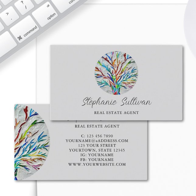 Modern Unique Real Estate Agent Business Card (Creator Uploaded)