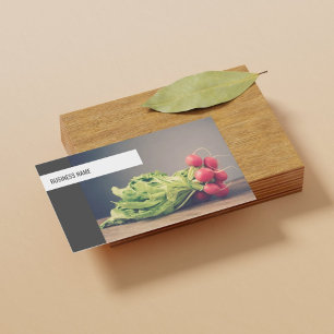 Modern Unique Vegetable Personal Chef Nutritionist Business Card
