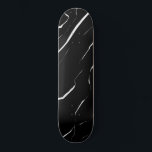 Modern Unique White Black Marble Pattern Skateboard<br><div class="desc">This modern and trendy pattern is perfect for any stylish man or woman. It features a contemporary and cool intricated lined marble pattern in white and black. It's elegant, simple, sleek, and unique. ***IMPORTANT DESIGN NOTE: For any custom design request such as matching product requests, colour changes, placement changes, or...</div>