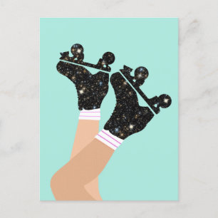Modern Universe Roller Skates Roller Derby Postcard