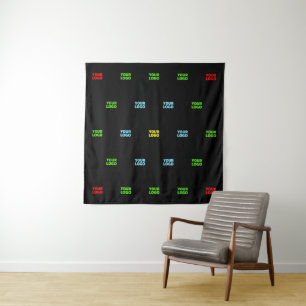 Modern Uploaded Logo or Image Pattern Template  Tapestry