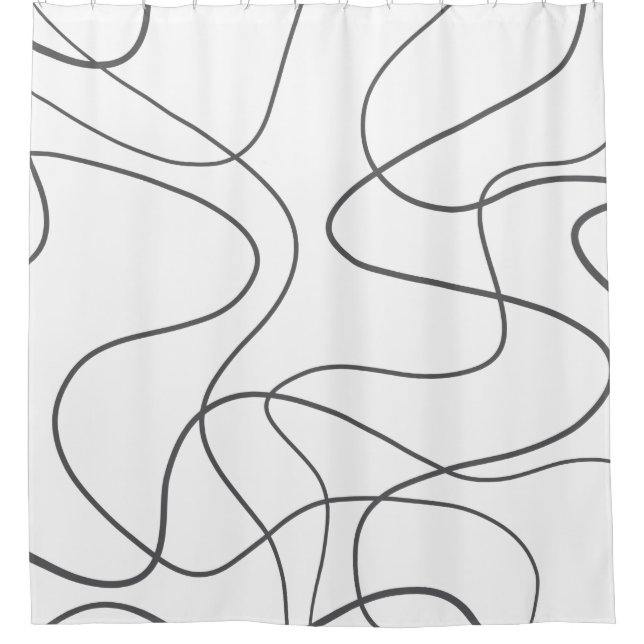 Modern, urban, abstract pattern. Curvy, wavy lines (Front)