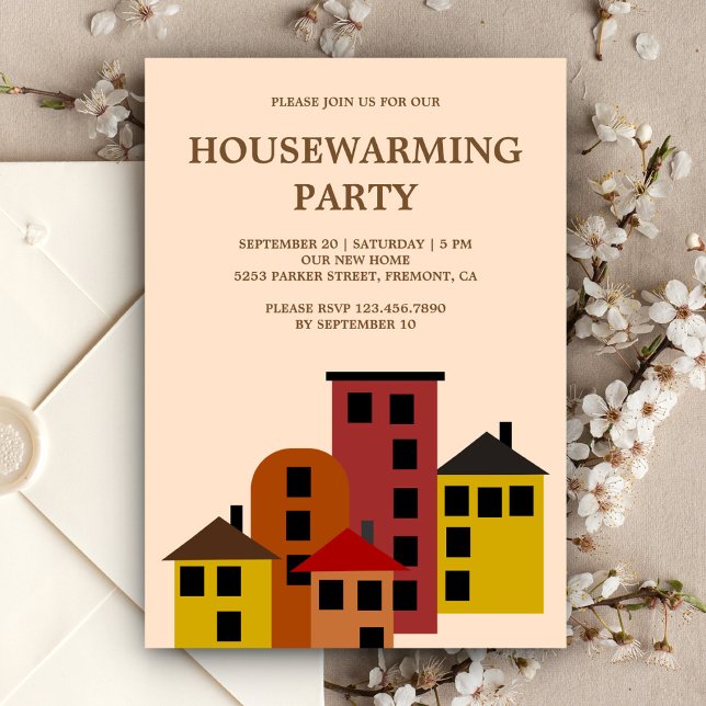 Modern Urban Apartment Housewarming Party Invitation (Creator Uploaded)