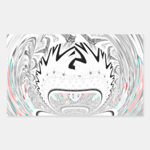 Modern Urban Ash Grey Flora Abstract Pattern Art Sticker