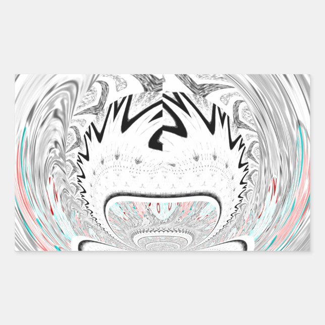 Modern Urban Ash Grey Flora Abstract Pattern Art  Sticker (Front)