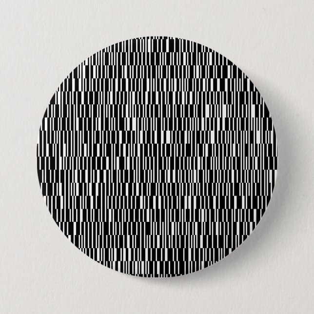Modern, urban, contemporary geometric pattern art 3 inch round button (Front)