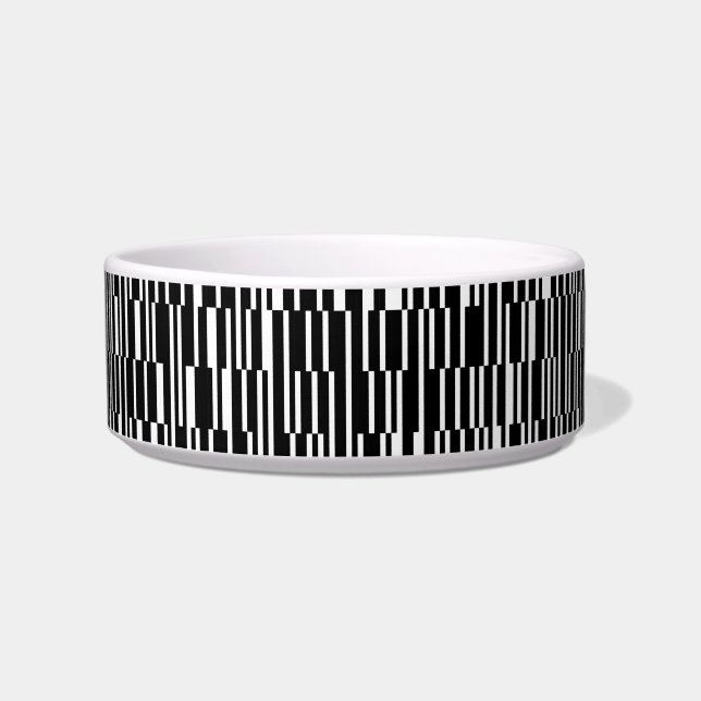 Modern, urban, contemporary geometric pattern art bowl (Front)