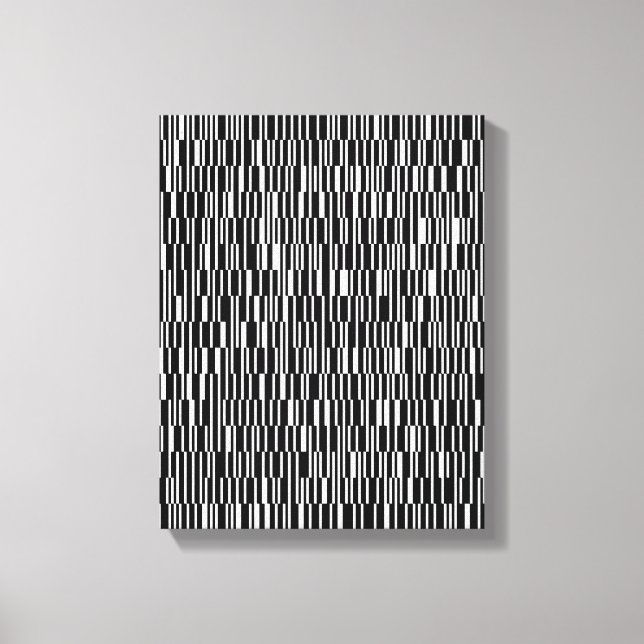 Modern, urban, contemporary geometric pattern art canvas print (Front)