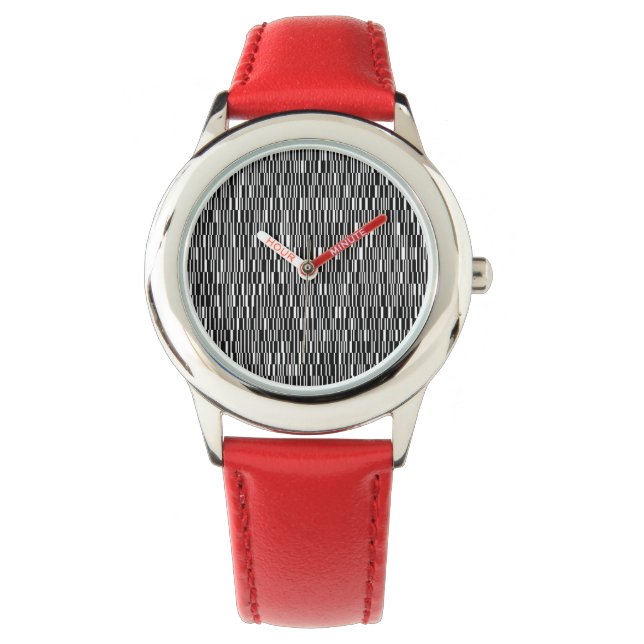 Modern, urban, contemporary geometric pattern art watch (Front)