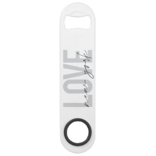 Modern, urban, cool simple design of Love New York Bar Key
