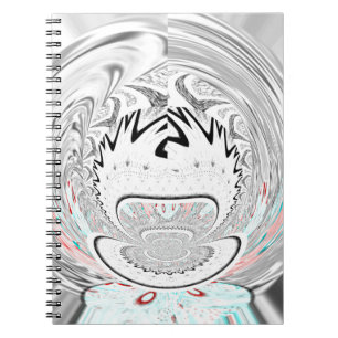 Modern urban flora pattern notebook