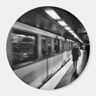 Modern, urban Parisian life Magnet