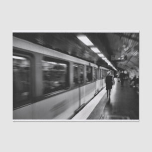 Modern, urban Parisian life Tissue Paper
