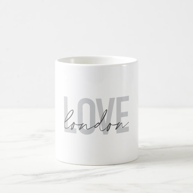 Modern, urban, simple, cool, design of Love London Coffee Mug (Center)