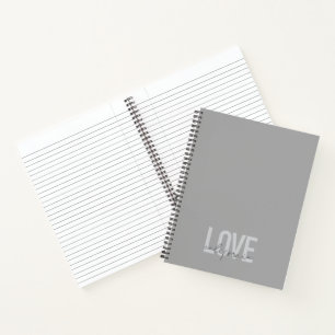 Modern, urban, trendy, cool design Love California Notebook