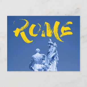 Modern, urban, vibrant, cool design Rome Culture Postcard