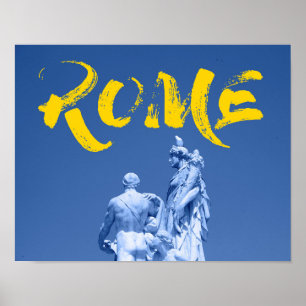 Modern, urban, vibrant, cool design Rome Culture Poster