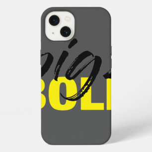 Modern, urban vibrant graphic design of Big & Bold iPhone 13 Case