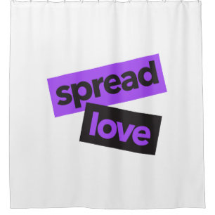 Modern, urban, vibrant, trendy graphic Spread Love