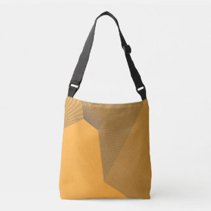 Modern, urban, yellow, bold simple motion concept crossbody bag