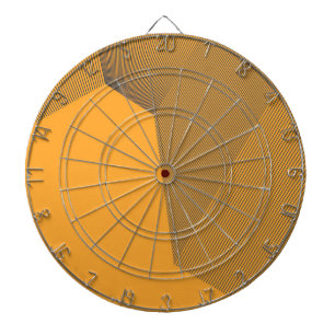 Modern, urban, yellow, bold simple motion concept dartboard