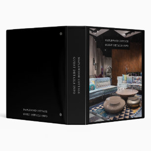 Modern Vacation Rental Guest Welcome Guide Binder