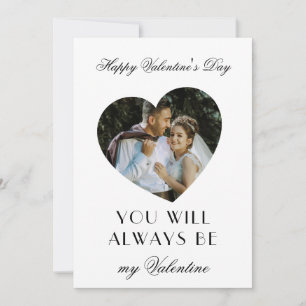 Modern Valentines Day Note Card for Couples to Sha