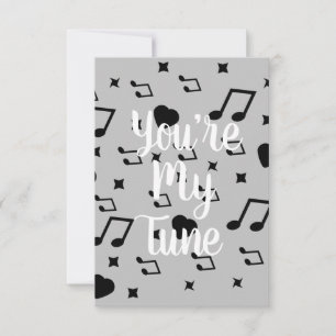 Modern Valentines Musical Notes Music Hearts