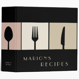 Modern Vector Cooking Recipe Book Binder