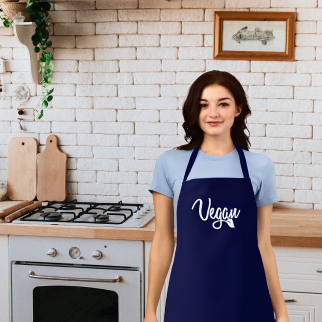 Modern Vegan Logo Apron (Creator Uploaded)