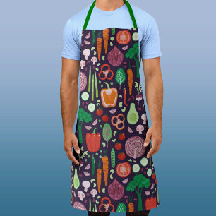 Modern Vegetable Pattern Apron