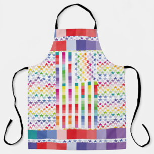 MODERN VERSION MULTICOLOR USA/USA FLAG MASANSER APRON