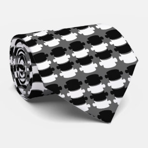 Modern Vertebrae Logo Chiropractor Neck Tie