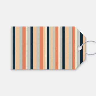 Modern Vertical Stripe Patterned Paper Gift Tags