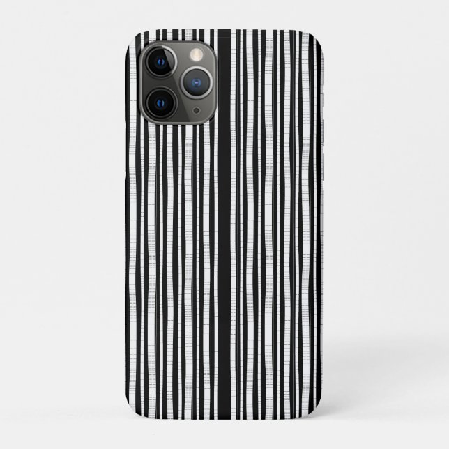 Modern Vertical Stripes Pattern Case-Mate iPhone Case (Back)