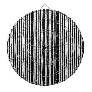 Modern Vertical Stripes Pattern Dartboard