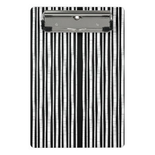 Modern Vertical Stripes Pattern Mini Clipboard