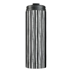 Modern Vertical Stripes Pattern Thermal Tumbler