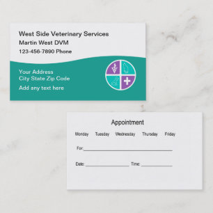 Modern Veterinarian Animal Hospital  Business Card